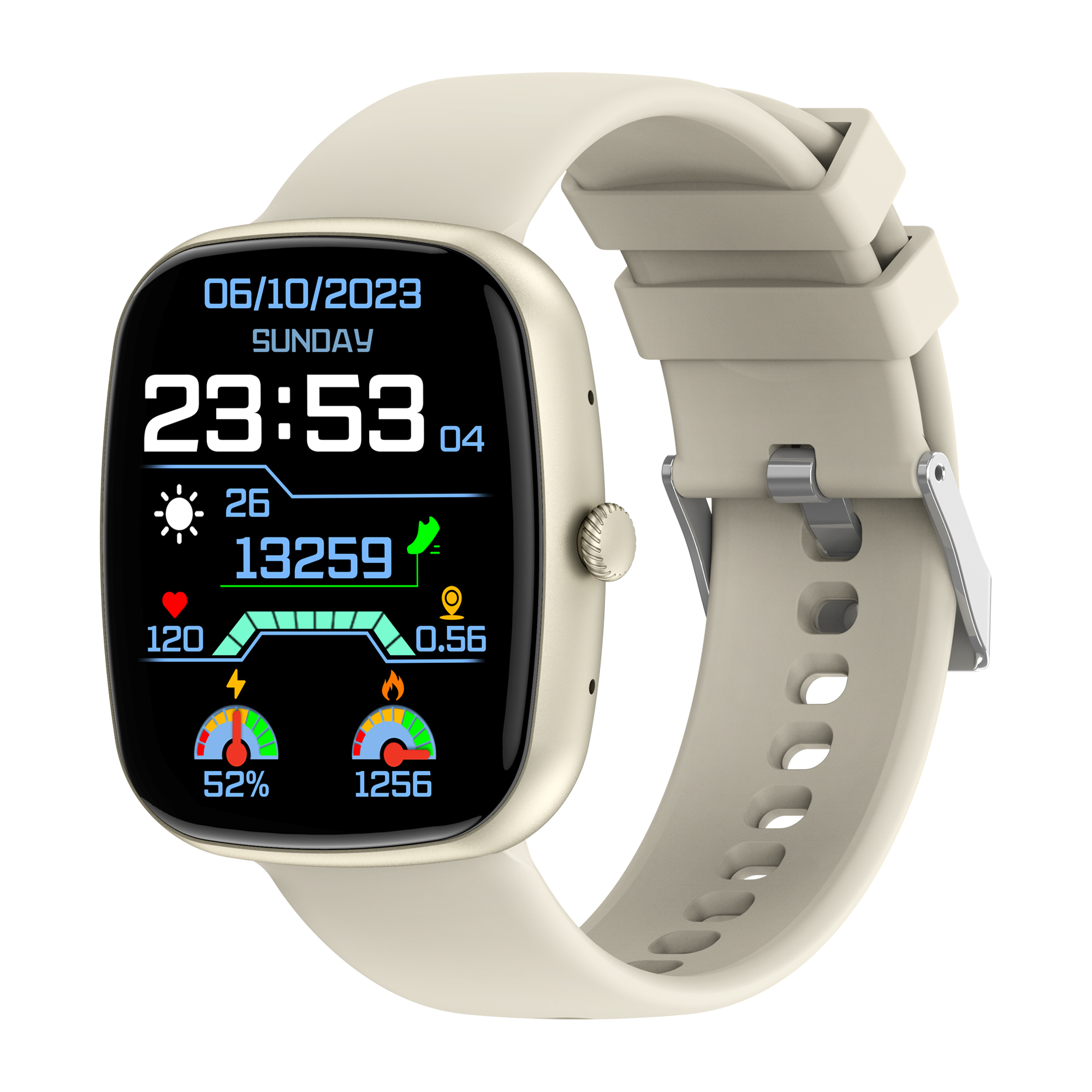 New 1.83-Inch IPS Sq. Smartwatch with BT Calling, Sports activities Options, Private Well being & Health Monitoring, Customizable Watch Faces, and IP67 Waterproof Ranking